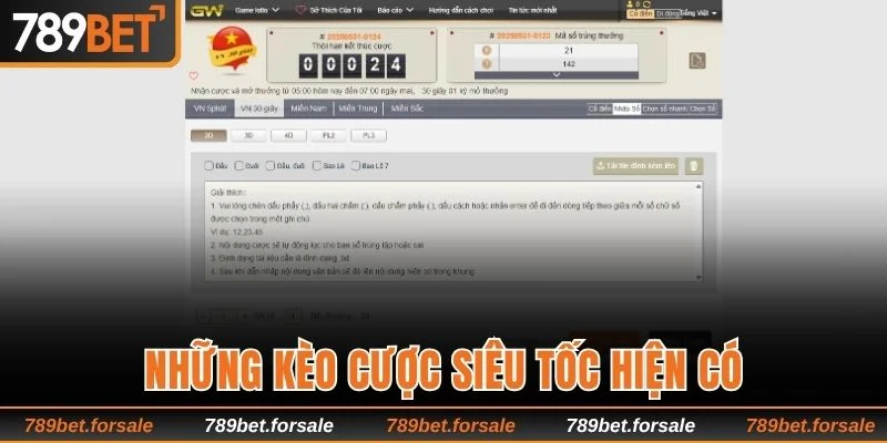 Điểm qua những kèo cược siêu tốc được ưa chuộng 