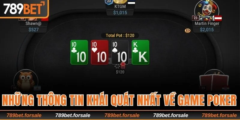 Những thông tin khái quát nhất về game Poker 