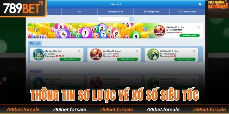 Sơ lược một vài nét cơ bản về xổ số siêu tốc 789bet 